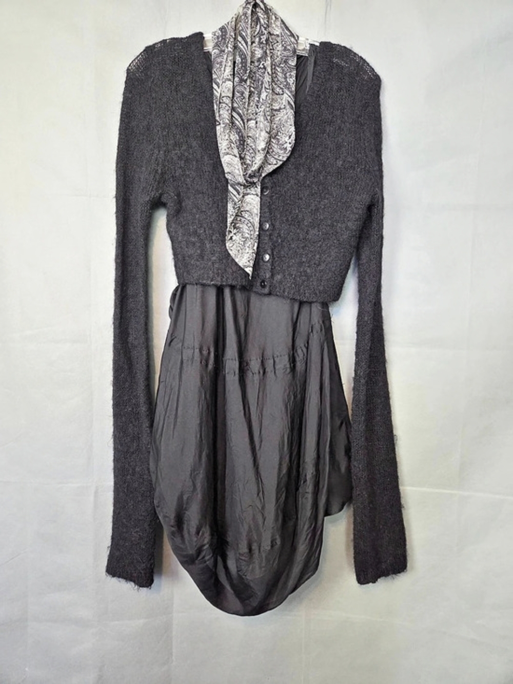Vintage Mohair Layered Long Sleeve Top
